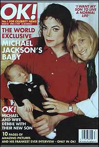 Michael Jackson, a ex-mulher e o filho