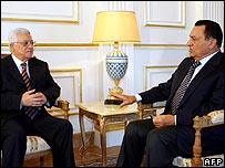 فلسطینی رہنما اور مصر کے صدر