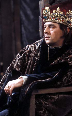 King Richard III on his throne