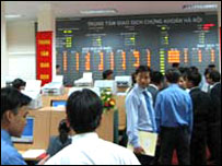 Sàn giao dịch chứng khoán ở Việt Nam