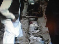 ڈرون حملے کے بعد لاشیں