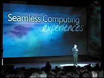 Fundador da Microsoft Bill Gates fala ao público em conferência em Las Vegas