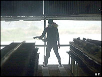 Fazenda de frangos na Tailandia