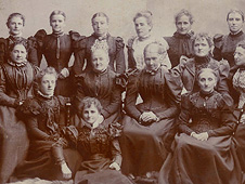 Llun o grŵp dirwest o Amgueddfa Conwy