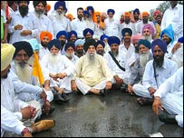 प्रदर्शनकारी सिख