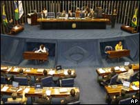 Cerimônia de inauguração do Parlamento do Mercosul, em Brasília