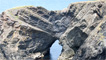 A magnificent sea arch on the way to Abercastle Harbour.