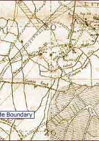 New Zealand Memorial, Guedecourt - map of the battleground at the time of the Somme
