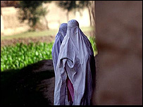 زنان افغان در برقع