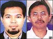 ازهاری حسين (راست) و نورالدين محمد توپ