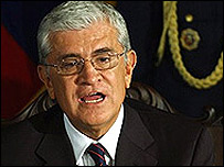 O presidente do Equador, Alfredo Palacio