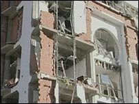 ساختمان های آسیب دیده در الجزیره