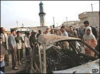 صحنه انفجار در بغداد