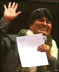 Evo Morales, presidente da Bolívia