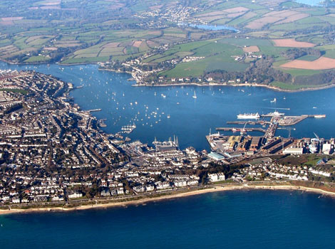 Aerial St Mawes Mary Alice