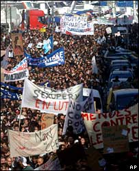 Marsilya'daki gösteriler