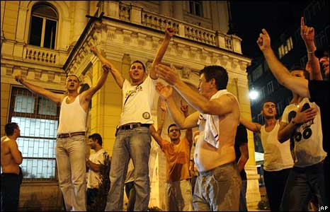 Saraybosna'da kutlamalar