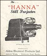 Leaflet showing Sam Hanna projector