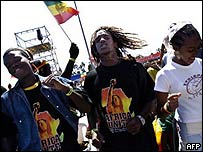 Fãs de Bob Marley, na Etiópia