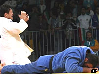 محمود ميران پس از شکست از حريف کره ای