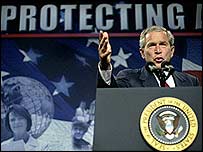 O presidente dos Estados Unidos, George W. Bush