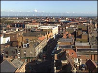 The view from the Town Hall, Great Yarmouth