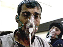 Vítima de ataque químico em Bagdá