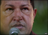 O presidente da Venezuela, Hugo Chávez