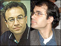 انا نيستانی (سمت راست) و مهرداد قاسمفر 