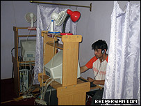 یک نت کافه در مزار شریف