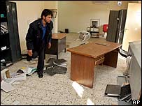 Tại trụ sở Cơ quan Tình báo Iraq