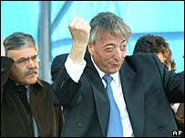 Ministro Julio de Vido e presidente argentino, Néstor Kirchner