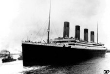 The liner S.S. Titanic