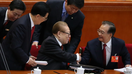 Các ông Hồ Cẩm Đào, Giang Trạch Dân và Ôn Gia Bảo