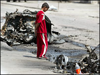 محل انفجار در شرطه ربیع