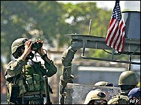 Kolombiya'da görev yapan bir ABD askeri