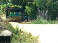 A bunker in the Karuna camp 