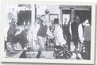 Dawnswyr Ffidl Ffadl yn Dalkey