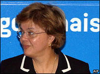 A ministra das Minas e Energia, Dilma Roussef