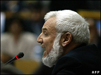 O presidente do Parlamento palestino, Aziz al-Duwaik