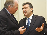 Günter Verheugen ve Abdullah Gül