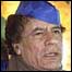 O líder líbio Muammar Khadafi