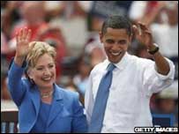 हिलेरी और ओबामा