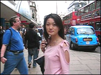Eunah trên đường Oxford Circus