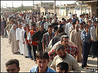 رای دهندگان در موصل