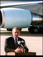 President Bush at Brize Norton 