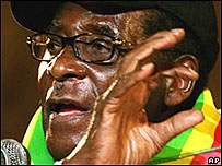 Robert Mugabe, presidente do Zimbábue