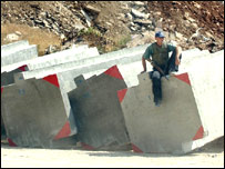 पश्चिमी तट में निर्माणाधीन विवादित सुरक्षा दीवार