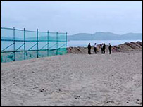 Bãi biển ở khu du lịch Núi Kumgang, biên giới Nam - Bắc Hàn