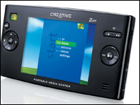 دستگاهی از شرکت کريتيو که با ويندوز کار می کند